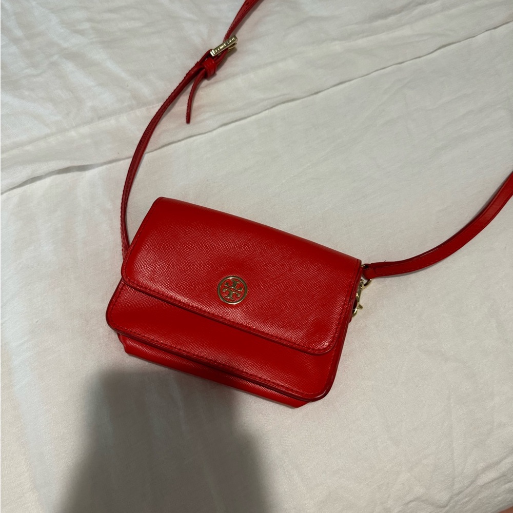 Tory Burch crossbody purse - red/coral